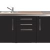 Designline minikonyha md 170 matt fekete
