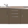 Designline minikonyha md 170 metál mokka