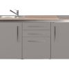 Designline minikonyha md 170 nemesacél