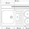 Kitchenline Minikonyha mk 90