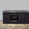Premiumline Minikonyha MPB 180 A matt fekete