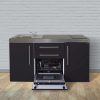 Premiumline Minikonyha MPGG 160 matt fekete